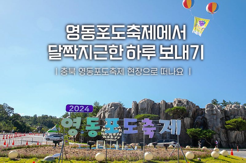 영동포도축제에서 달짝지근한 하루 보내기! 충북 영동으로 떠나요~